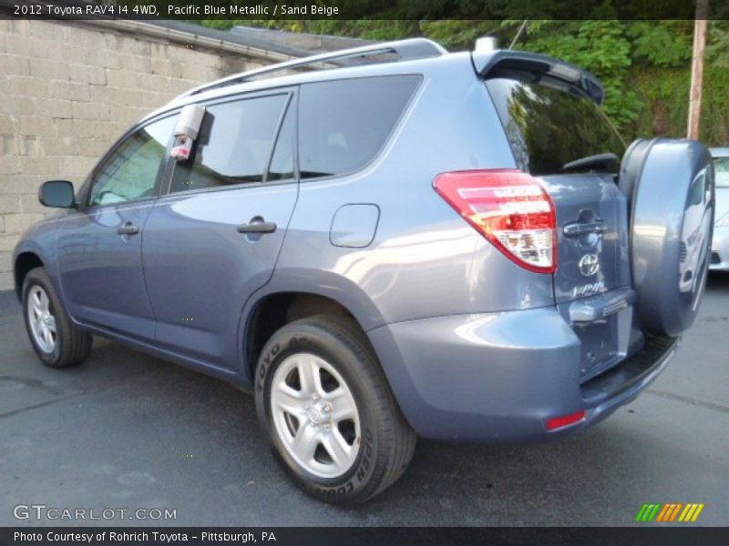 Pacific Blue Metallic / Sand Beige 2012 Toyota RAV4 I4 4WD