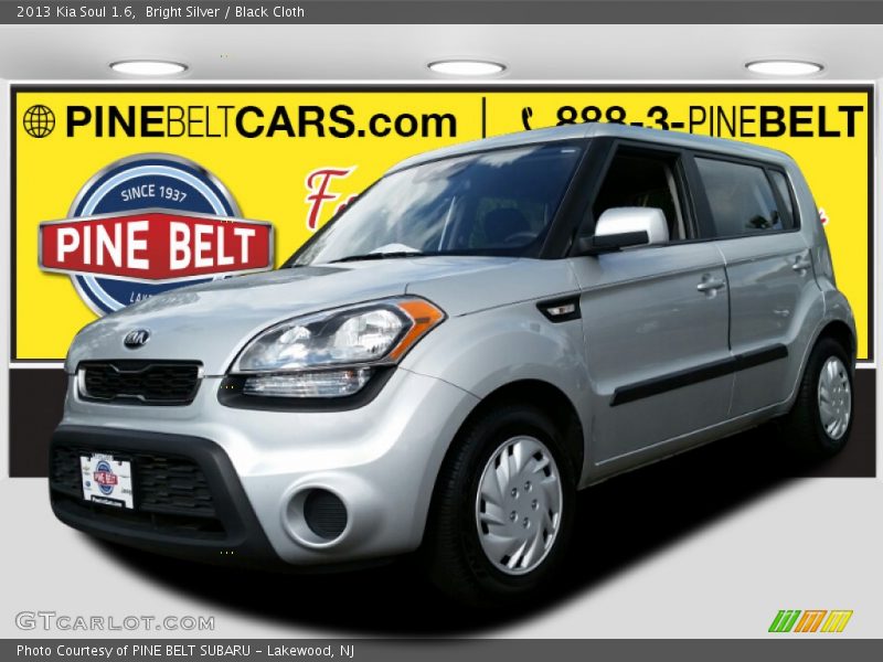 Bright Silver / Black Cloth 2013 Kia Soul 1.6