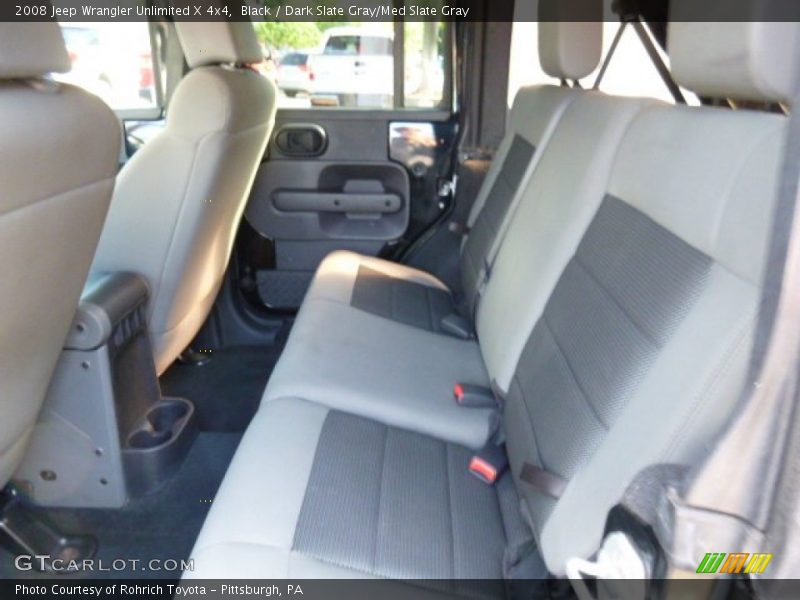 Black / Dark Slate Gray/Med Slate Gray 2008 Jeep Wrangler Unlimited X 4x4
