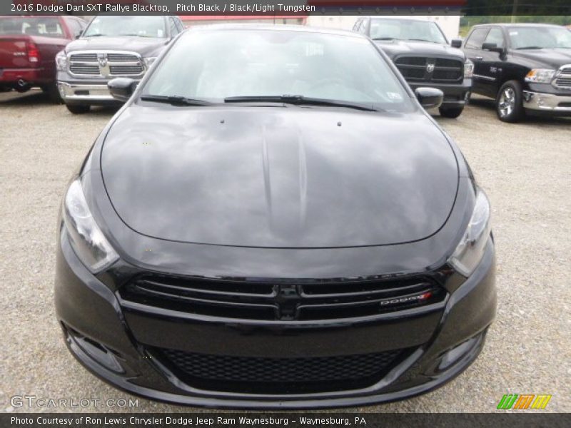 Pitch Black / Black/Light Tungsten 2016 Dodge Dart SXT Rallye Blacktop