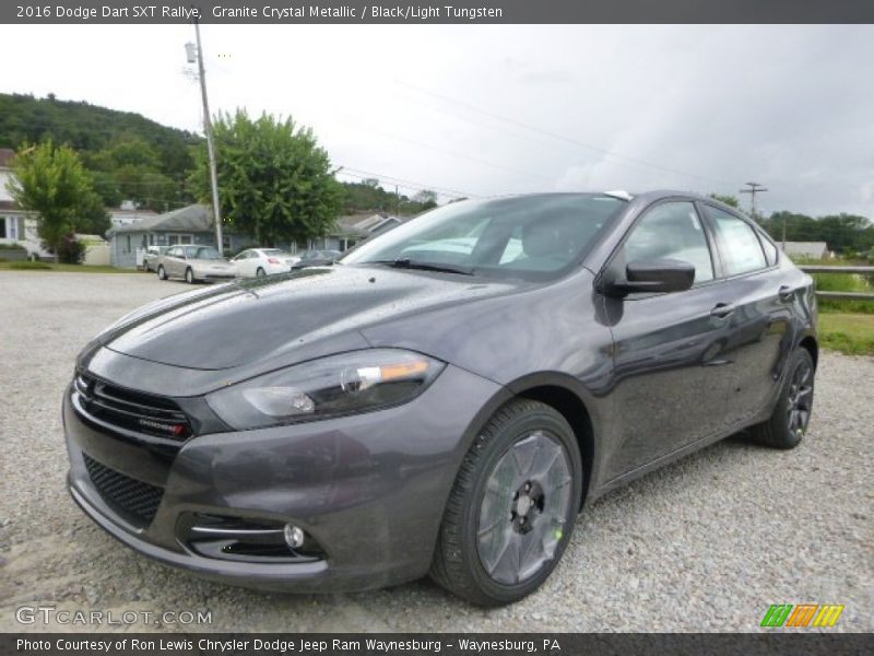 Granite Crystal Metallic / Black/Light Tungsten 2016 Dodge Dart SXT Rallye