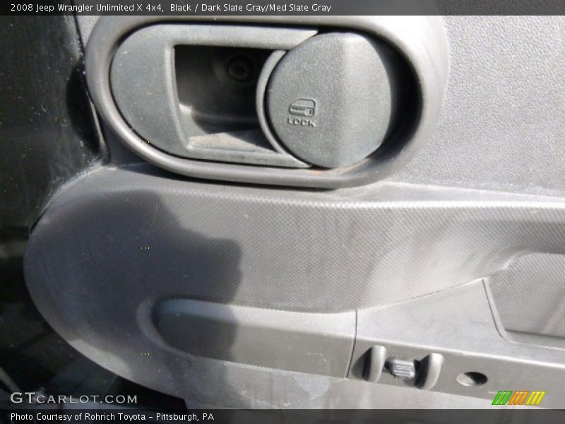 Black / Dark Slate Gray/Med Slate Gray 2008 Jeep Wrangler Unlimited X 4x4