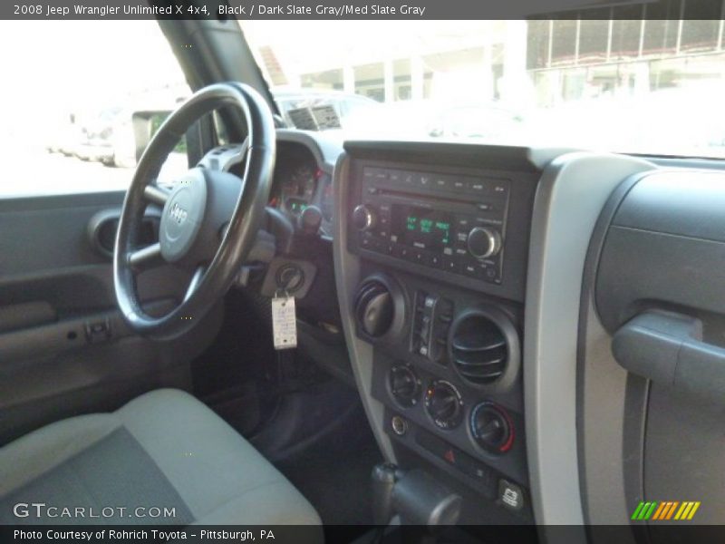 Black / Dark Slate Gray/Med Slate Gray 2008 Jeep Wrangler Unlimited X 4x4