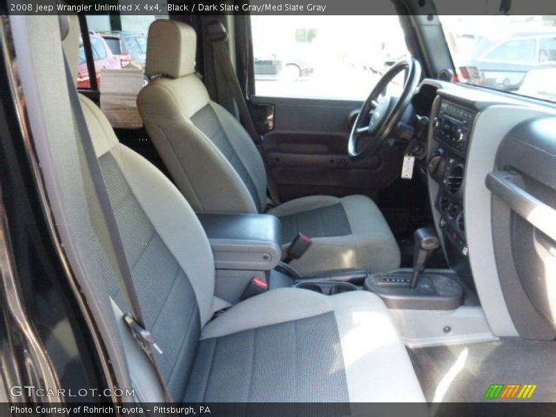 Black / Dark Slate Gray/Med Slate Gray 2008 Jeep Wrangler Unlimited X 4x4