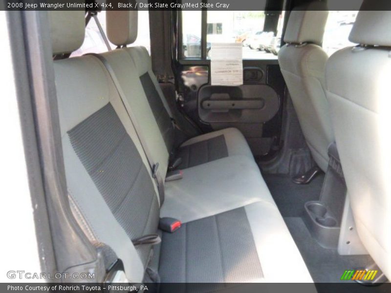 Black / Dark Slate Gray/Med Slate Gray 2008 Jeep Wrangler Unlimited X 4x4