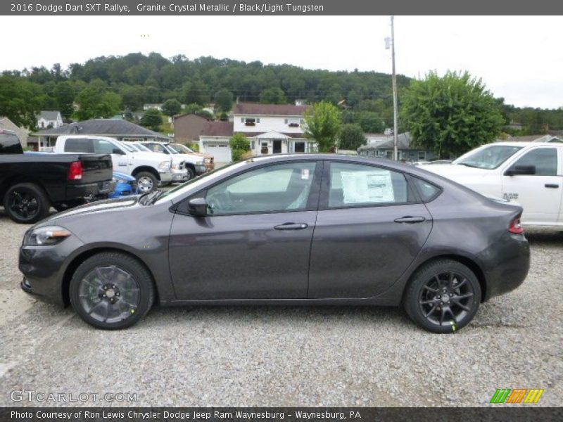 Granite Crystal Metallic / Black/Light Tungsten 2016 Dodge Dart SXT Rallye