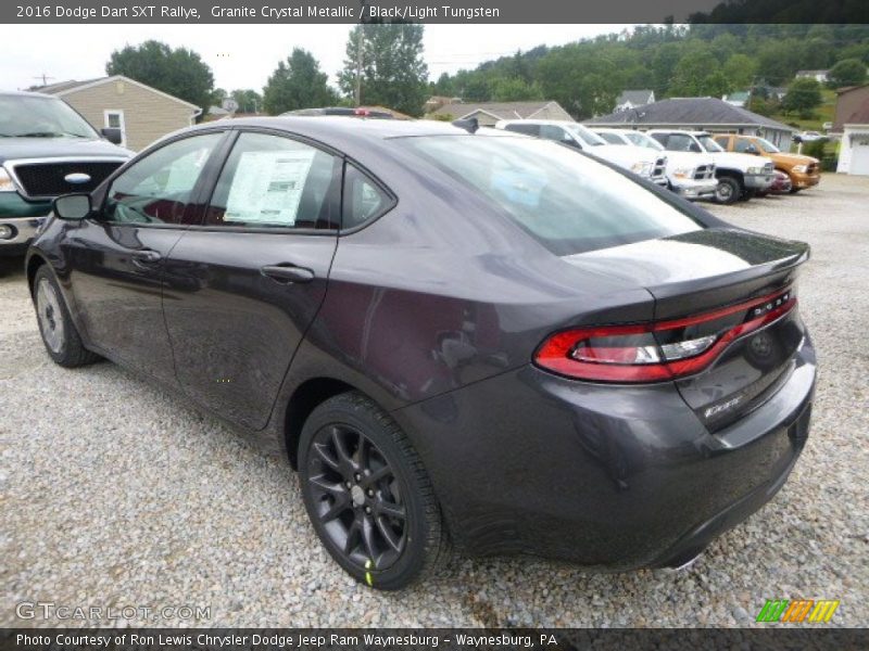Granite Crystal Metallic / Black/Light Tungsten 2016 Dodge Dart SXT Rallye