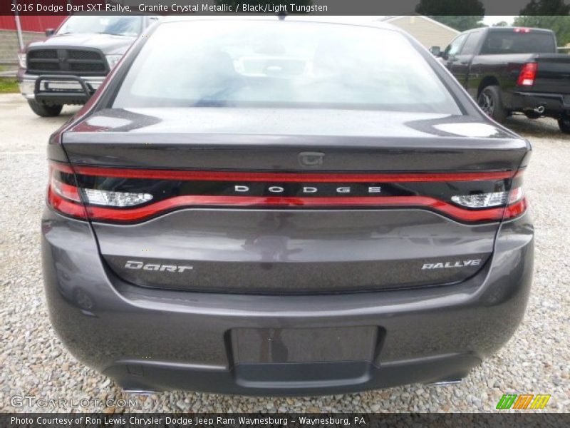 Granite Crystal Metallic / Black/Light Tungsten 2016 Dodge Dart SXT Rallye