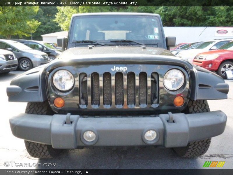 Black / Dark Slate Gray/Med Slate Gray 2008 Jeep Wrangler Unlimited X 4x4