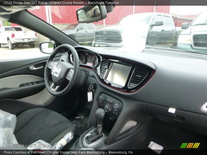 Granite Crystal Metallic / Black/Light Tungsten 2016 Dodge Dart SXT Rallye