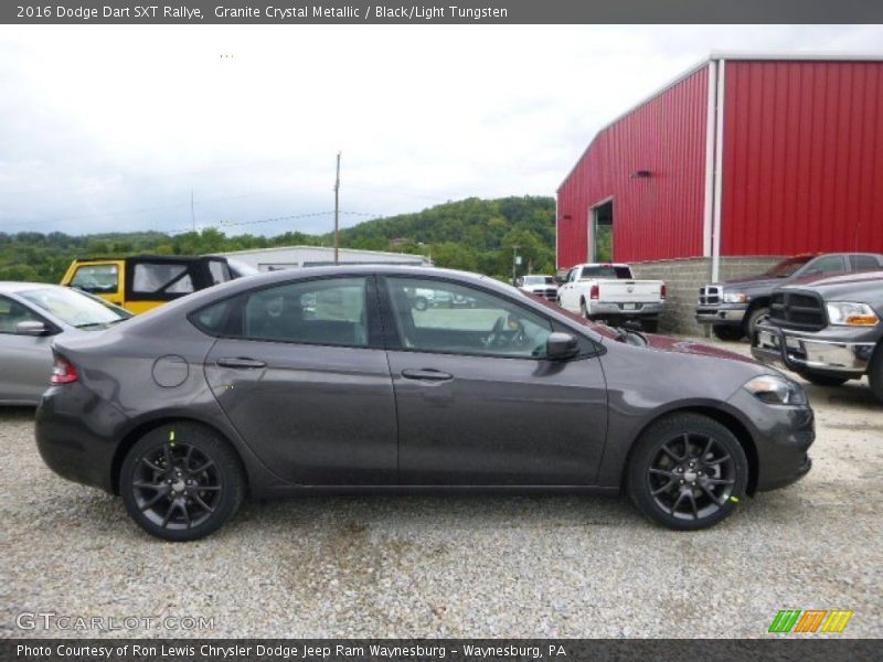 Granite Crystal Metallic / Black/Light Tungsten 2016 Dodge Dart SXT Rallye