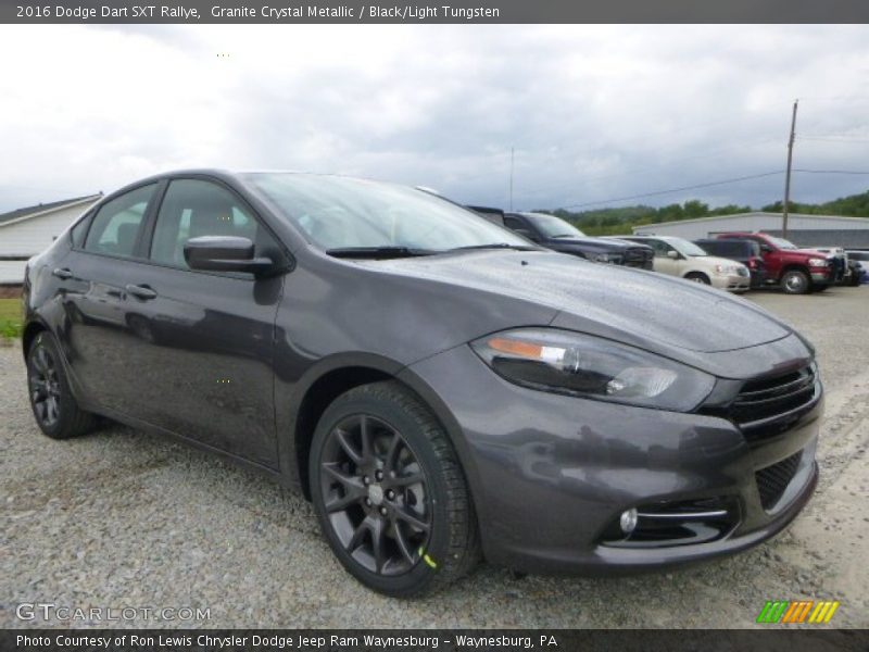 Granite Crystal Metallic / Black/Light Tungsten 2016 Dodge Dart SXT Rallye