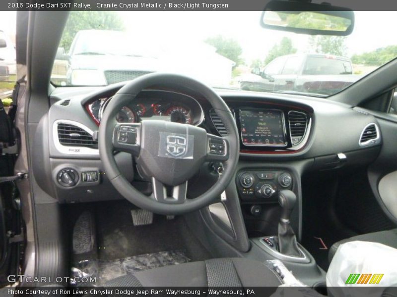 Granite Crystal Metallic / Black/Light Tungsten 2016 Dodge Dart SXT Rallye