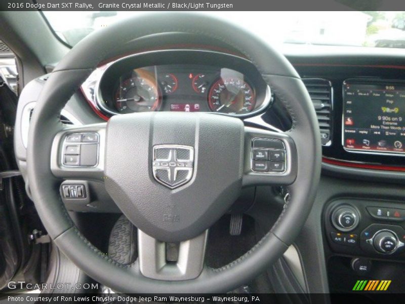 Granite Crystal Metallic / Black/Light Tungsten 2016 Dodge Dart SXT Rallye