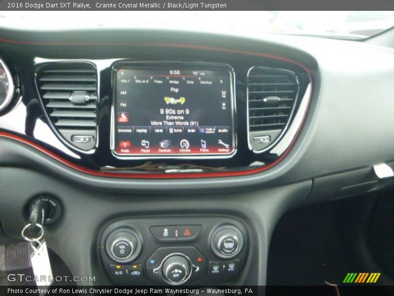 Granite Crystal Metallic / Black/Light Tungsten 2016 Dodge Dart SXT Rallye