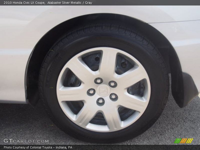 Alabaster Silver Metallic / Gray 2010 Honda Civic LX Coupe