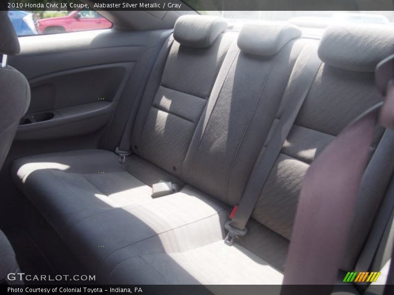 Alabaster Silver Metallic / Gray 2010 Honda Civic LX Coupe