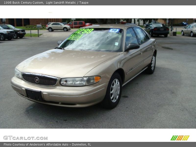 Light Sandrift Metallic / Taupe 1998 Buick Century Custom