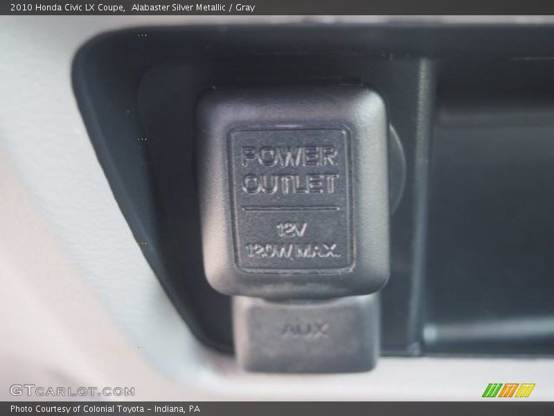 Alabaster Silver Metallic / Gray 2010 Honda Civic LX Coupe
