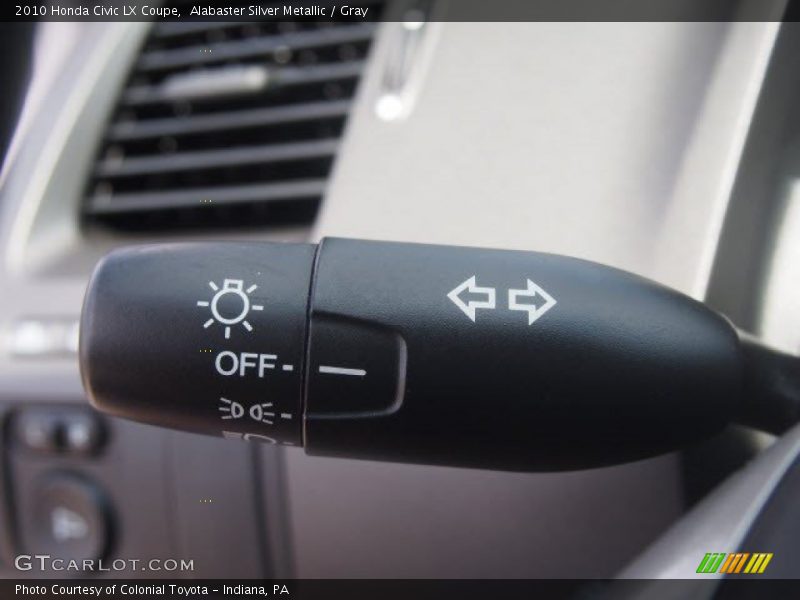 Alabaster Silver Metallic / Gray 2010 Honda Civic LX Coupe