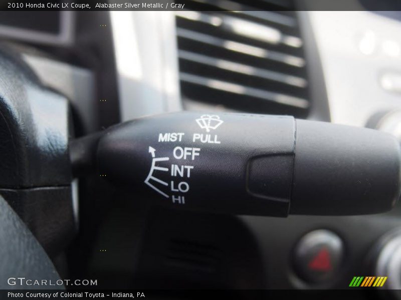 Alabaster Silver Metallic / Gray 2010 Honda Civic LX Coupe