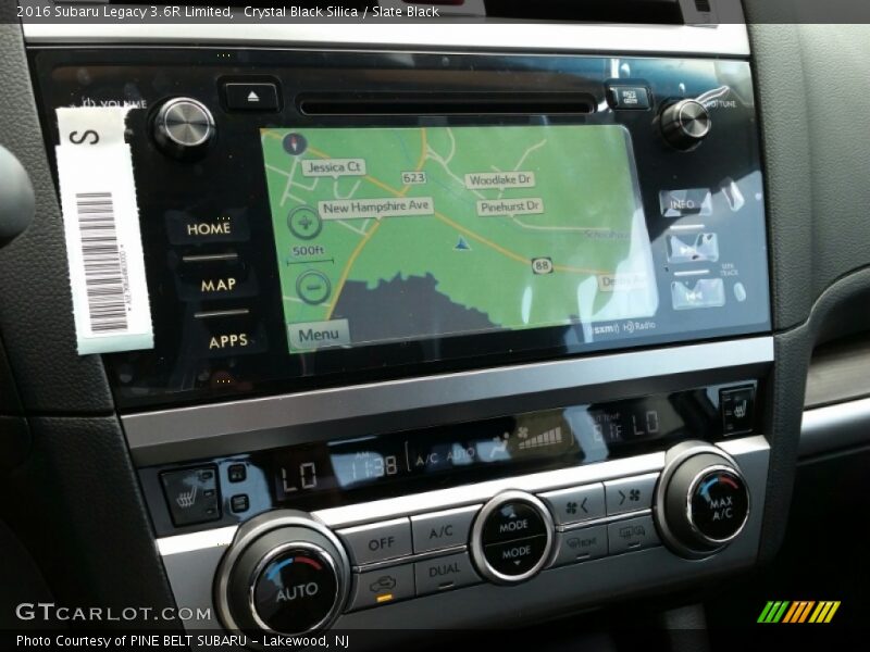 Navigation of 2016 Legacy 3.6R Limited
