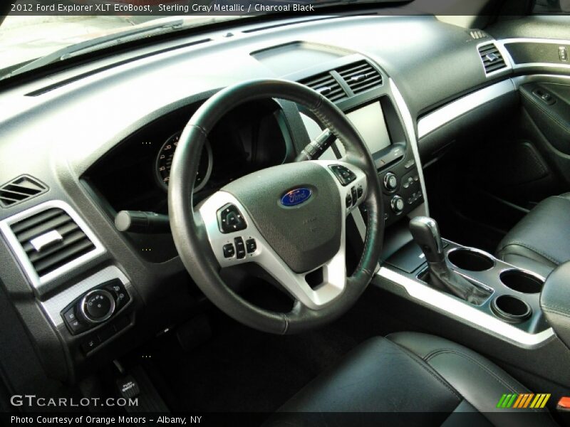 Sterling Gray Metallic / Charcoal Black 2012 Ford Explorer XLT EcoBoost
