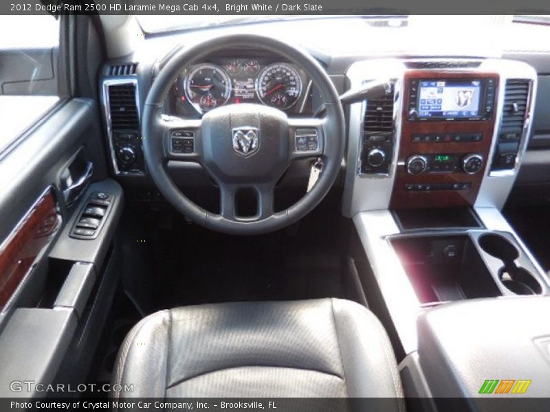 Bright White / Dark Slate 2012 Dodge Ram 2500 HD Laramie Mega Cab 4x4