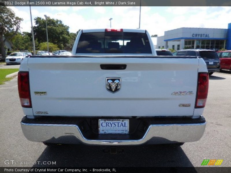 Bright White / Dark Slate 2012 Dodge Ram 2500 HD Laramie Mega Cab 4x4