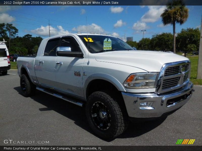 Bright White / Dark Slate 2012 Dodge Ram 2500 HD Laramie Mega Cab 4x4