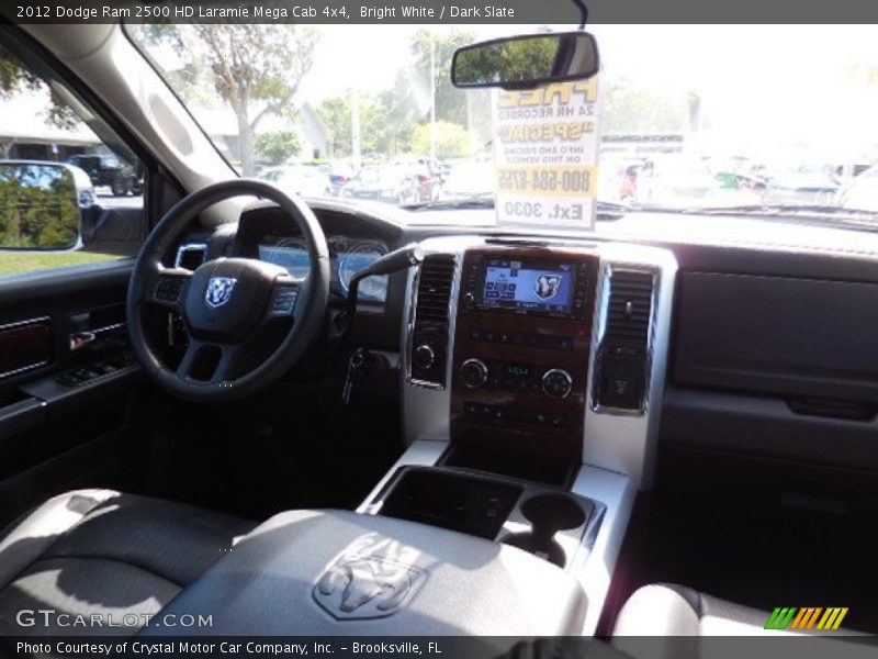 Bright White / Dark Slate 2012 Dodge Ram 2500 HD Laramie Mega Cab 4x4