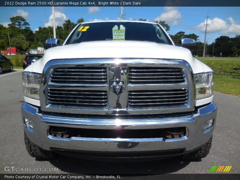 Bright White / Dark Slate 2012 Dodge Ram 2500 HD Laramie Mega Cab 4x4