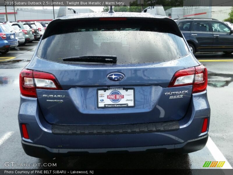 Twilight Blue Metallic / Warm Ivory 2016 Subaru Outback 2.5i Limited