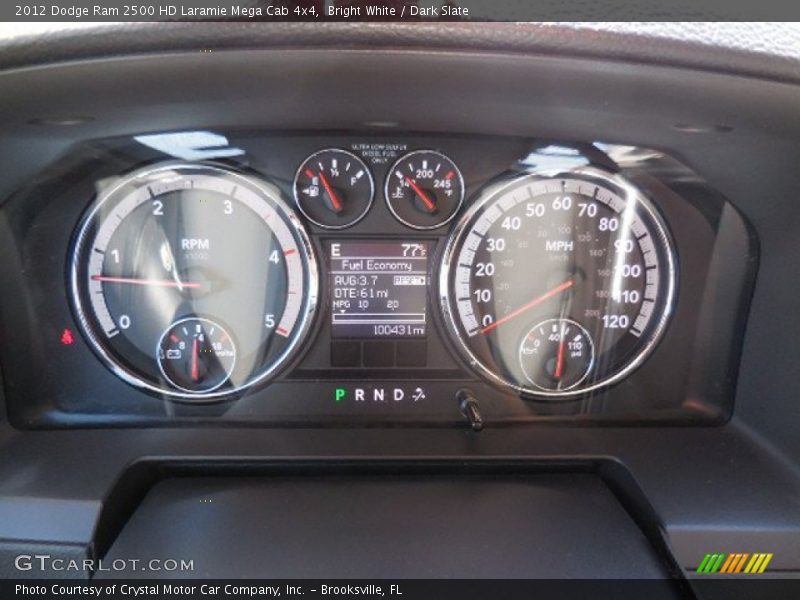 Bright White / Dark Slate 2012 Dodge Ram 2500 HD Laramie Mega Cab 4x4