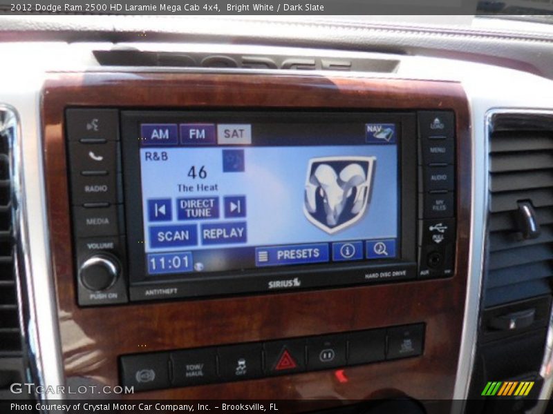 Bright White / Dark Slate 2012 Dodge Ram 2500 HD Laramie Mega Cab 4x4