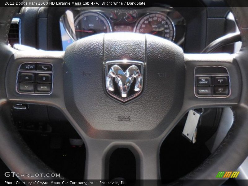 Bright White / Dark Slate 2012 Dodge Ram 2500 HD Laramie Mega Cab 4x4