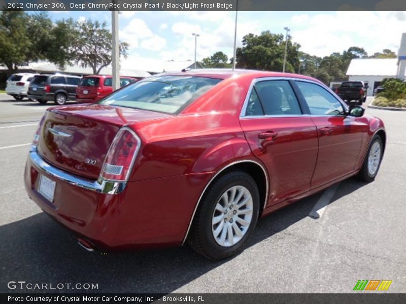 Deep Cherry Red Crystal Pearl / Black/Light Frost Beige 2012 Chrysler 300