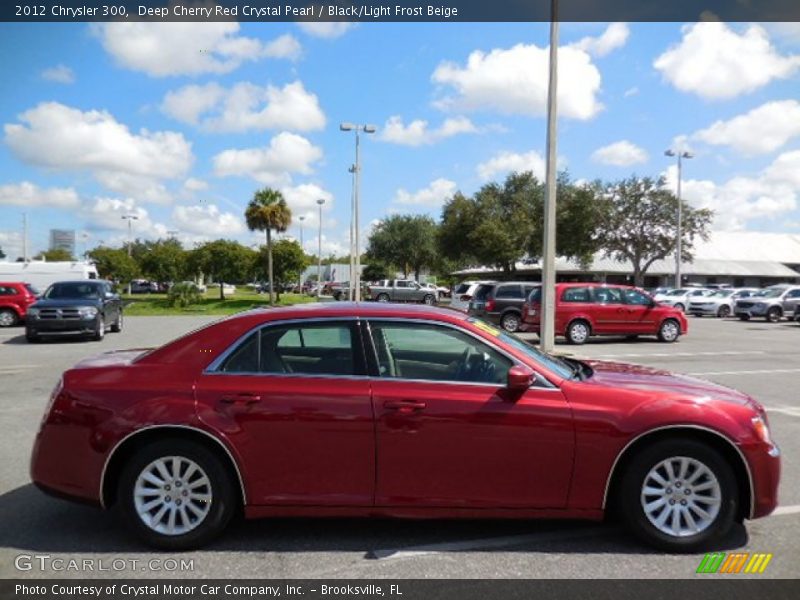 Deep Cherry Red Crystal Pearl / Black/Light Frost Beige 2012 Chrysler 300