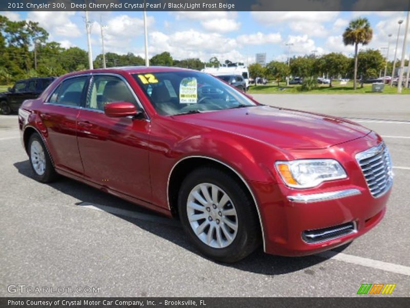 Deep Cherry Red Crystal Pearl / Black/Light Frost Beige 2012 Chrysler 300