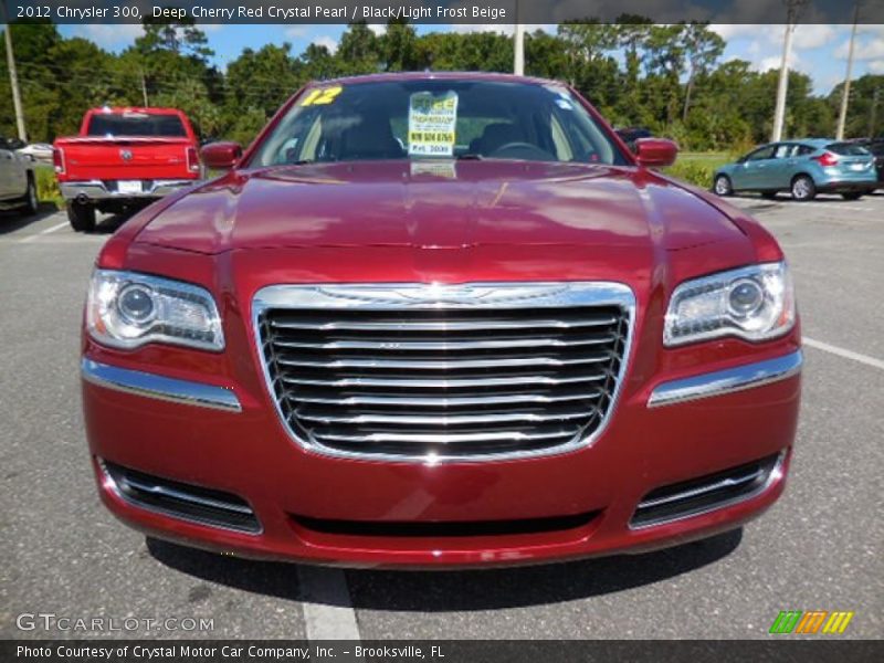 Deep Cherry Red Crystal Pearl / Black/Light Frost Beige 2012 Chrysler 300