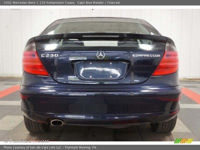 Capri Blue Metallic / Charcoal 2002 Mercedes-Benz C 230 Kompressor Coupe