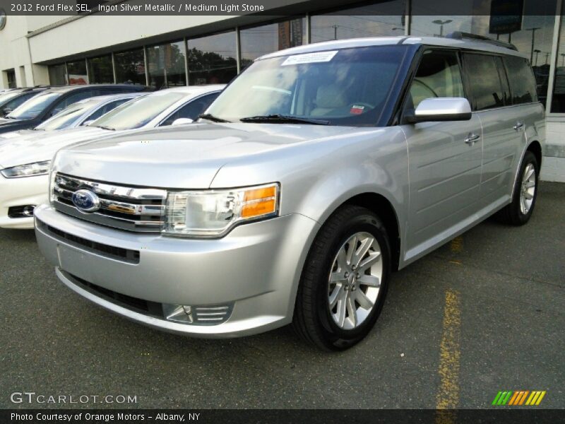 Ingot Silver Metallic / Medium Light Stone 2012 Ford Flex SEL