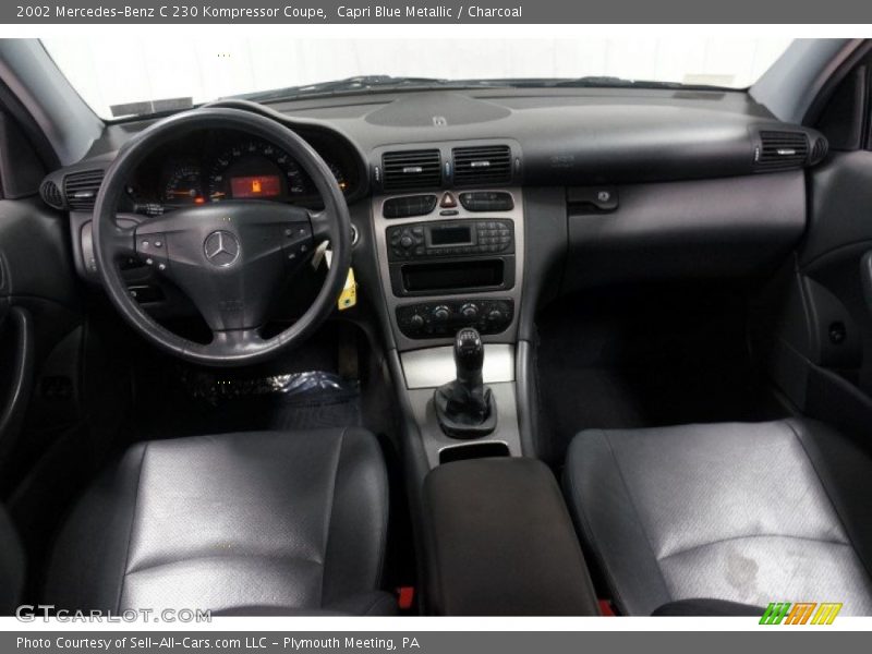 Capri Blue Metallic / Charcoal 2002 Mercedes-Benz C 230 Kompressor Coupe