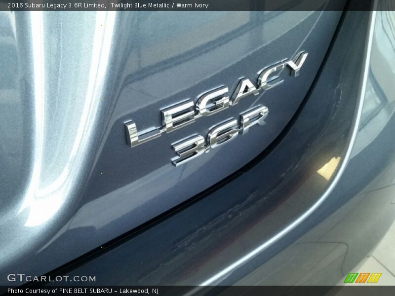 Twilight Blue Metallic / Warm Ivory 2016 Subaru Legacy 3.6R Limited