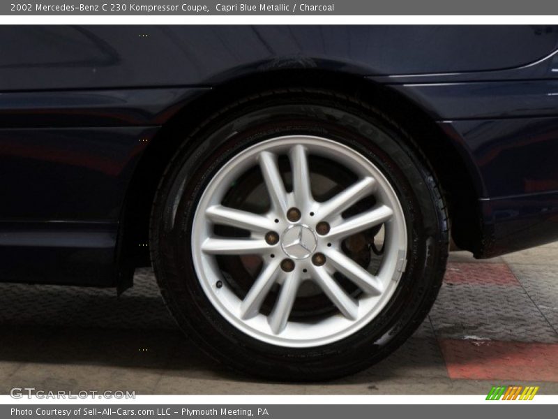 Capri Blue Metallic / Charcoal 2002 Mercedes-Benz C 230 Kompressor Coupe