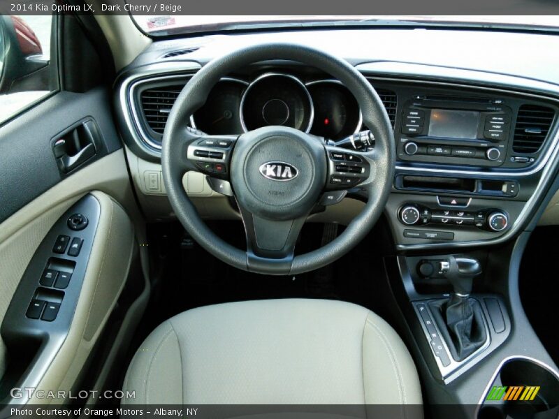 Dark Cherry / Beige 2014 Kia Optima LX