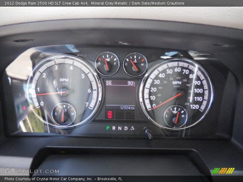 Mineral Gray Metallic / Dark Slate/Medium Graystone 2012 Dodge Ram 2500 HD SLT Crew Cab 4x4