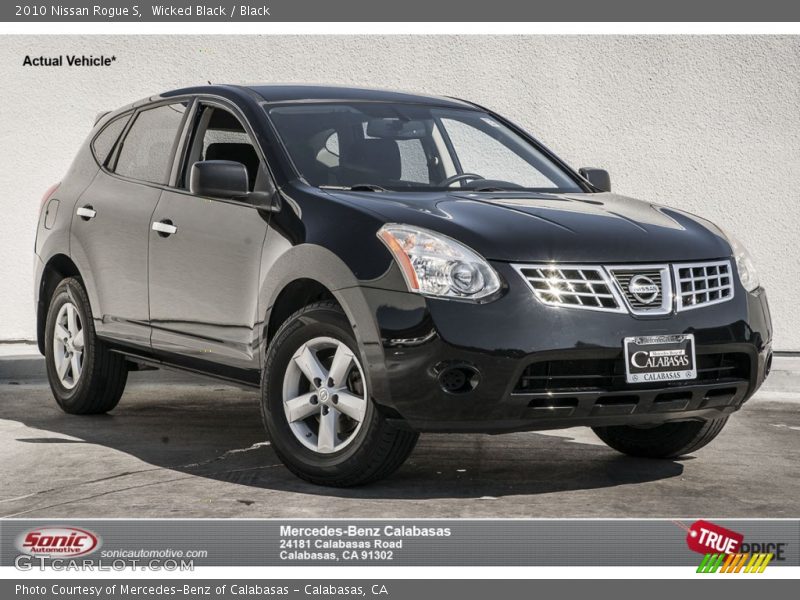 Wicked Black / Black 2010 Nissan Rogue S