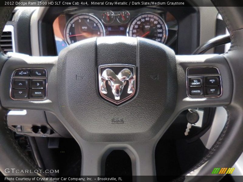 Mineral Gray Metallic / Dark Slate/Medium Graystone 2012 Dodge Ram 2500 HD SLT Crew Cab 4x4