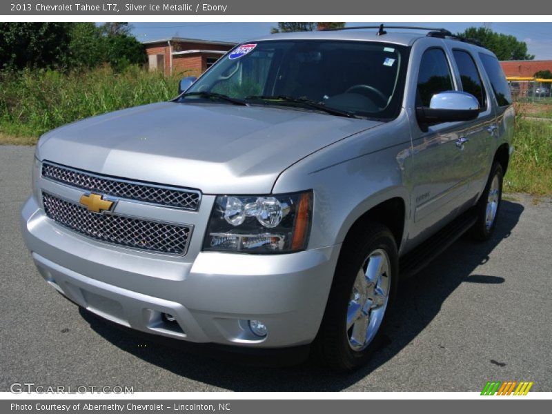 Silver Ice Metallic / Ebony 2013 Chevrolet Tahoe LTZ